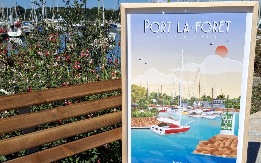 Nouveauté à la boutique – Affiche Port-la-Forêt